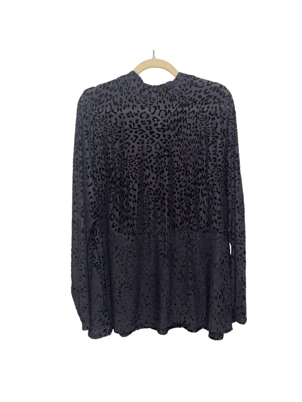 Lane Bryant Womens Sheer Animal Print Blouse Size 22/24